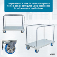 Panel Cart With Adjustable Load Bars