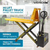 1500KG Hi Lift Pallet Trucks -  Electric