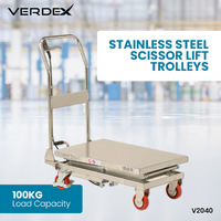 Stainless Steel Scissor Lift Trolleys