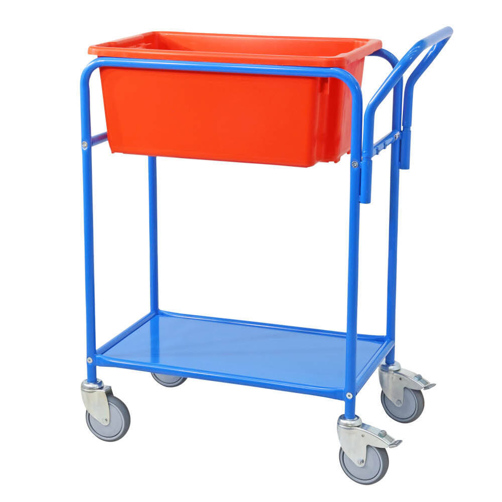 Single Tub Order Picking Trolley Kit (Includes 1 x No.10 Red Plastic Tub)