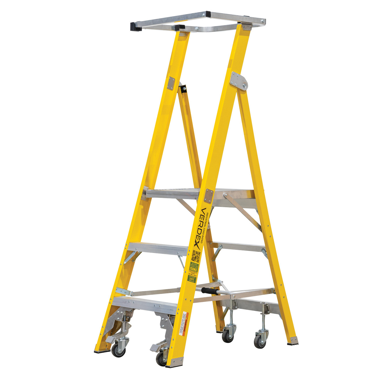 Fibreglass Mobile Platform Ladder 3 Step