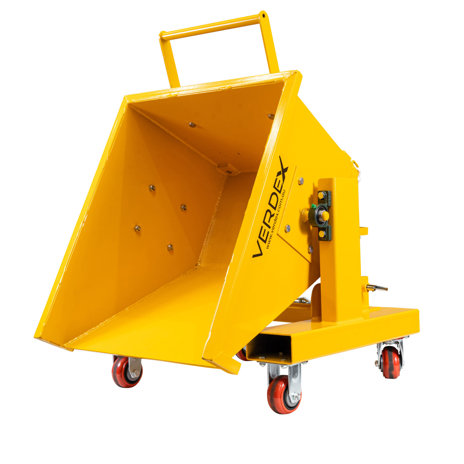 150L Waste Tipping Bin (Yellow Painted)