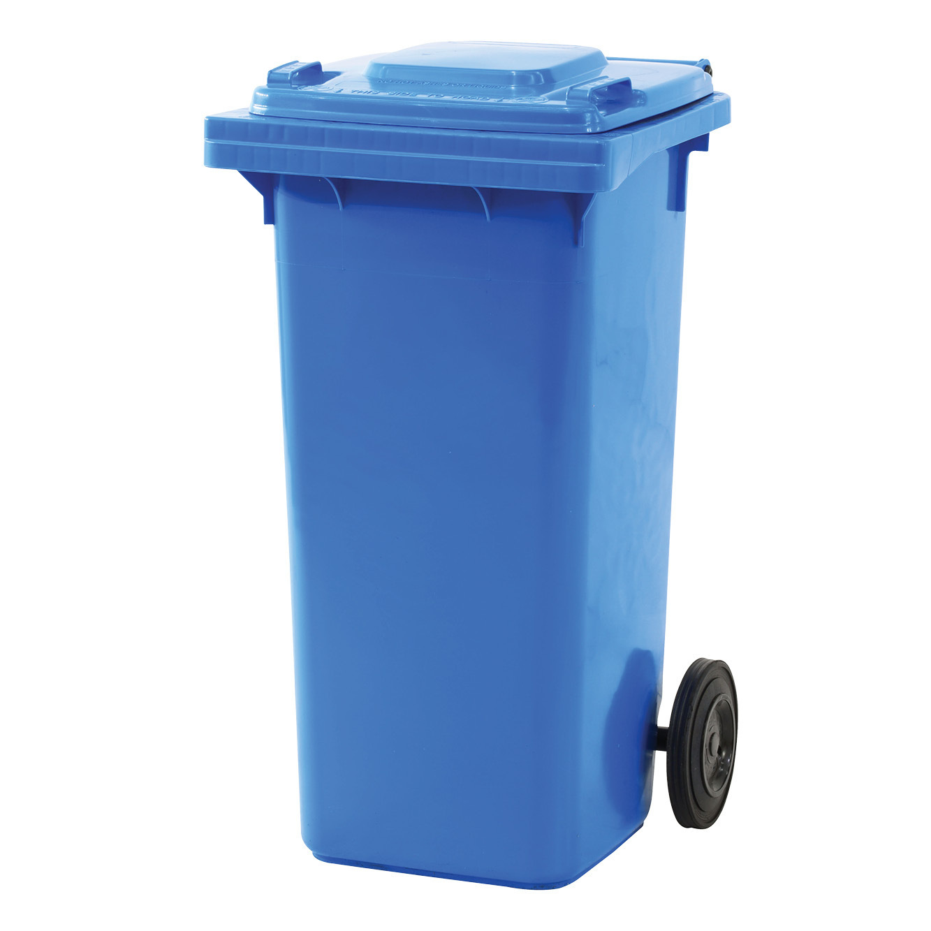 Plastic Wheelie Bin 120 Litre- Blue (480x550x940mm - WxDxH)