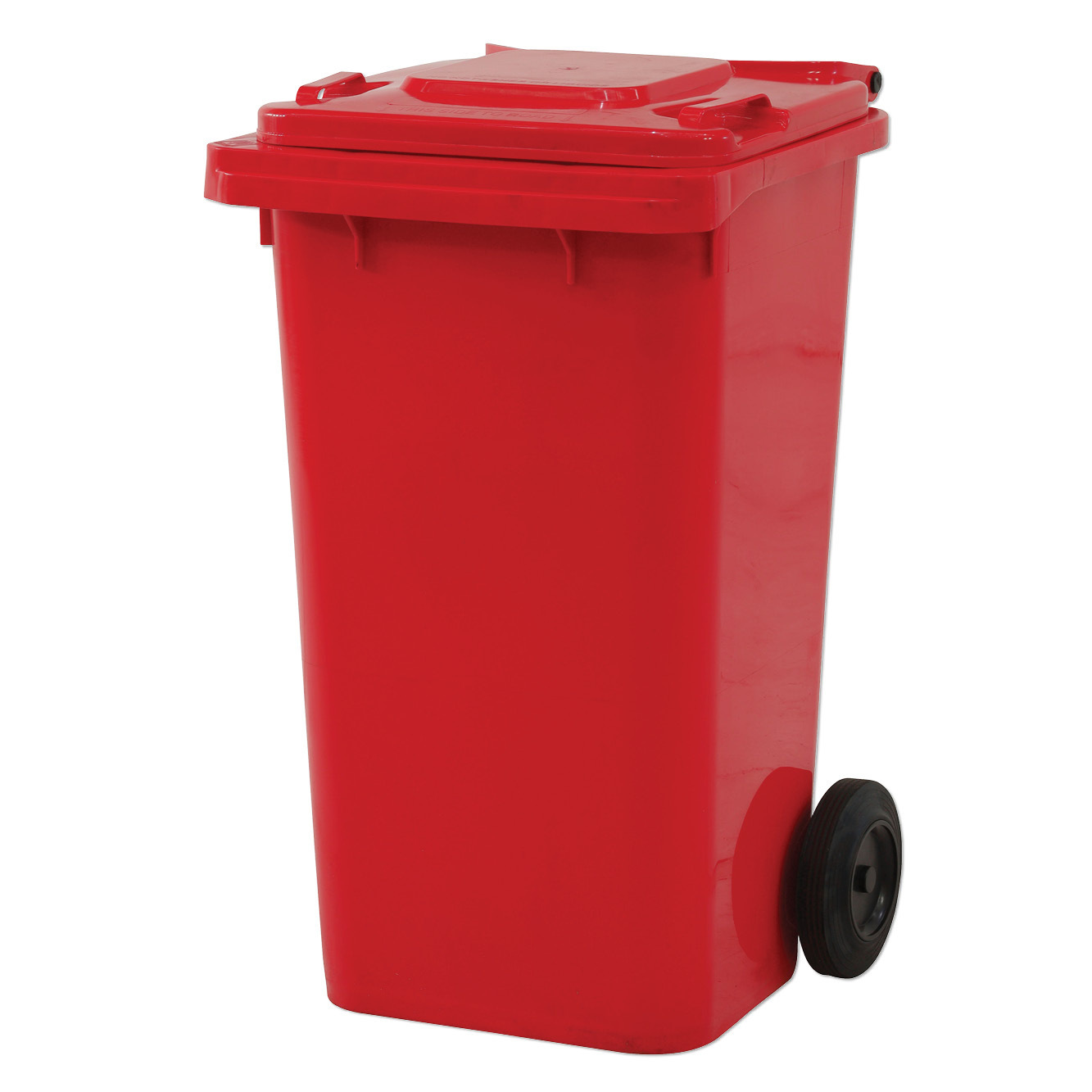 Plastic Wheelie Bin 240 Litre Red (580x730x1080mm - WxDxH)