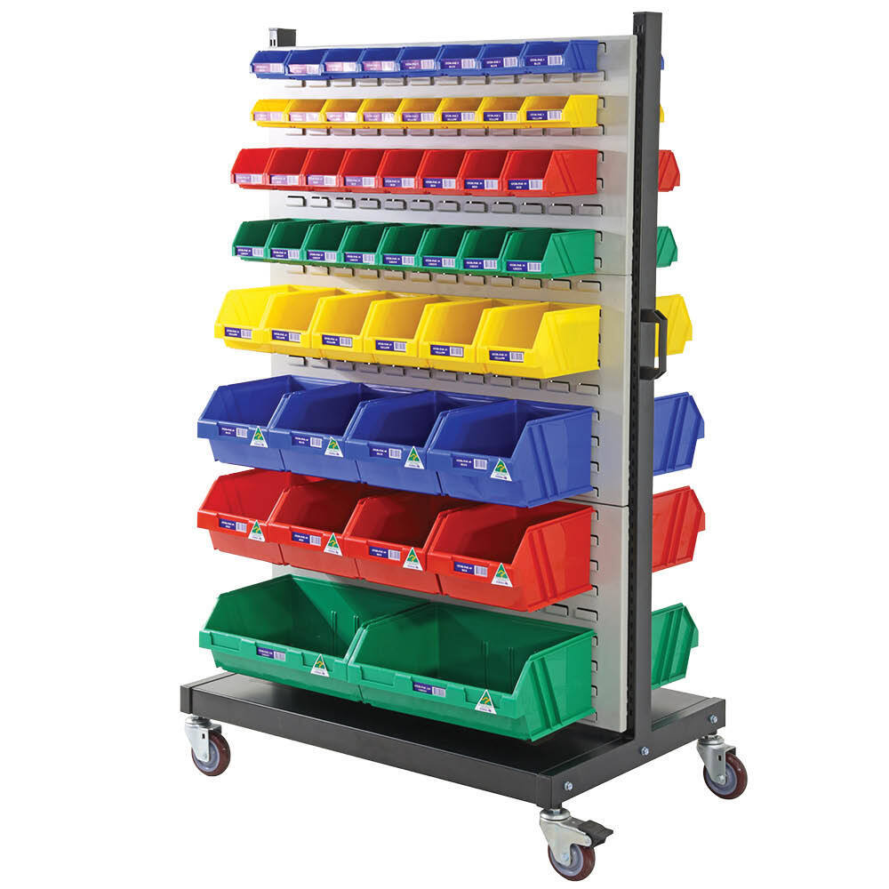 Louvre Panel Trolley Kit (with Stor-pak bins as shown in image)