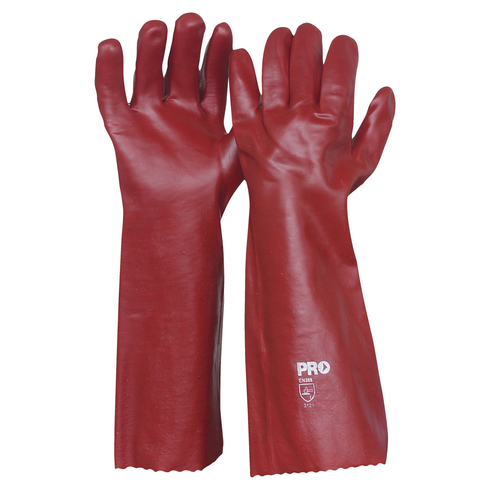 PVC Gloves - 45cm (12 pairs/pack)