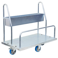 Transport Trolley with Storage Tray (Polyurethane Castors)