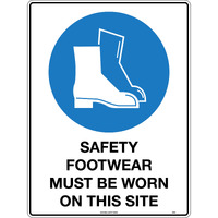 Safety Sign (SAFETY FOOTWEAR MUST BE WORN ON SITE)