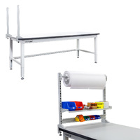 Ergonomic Industrial Packing Workbench (with back panel starter kit)